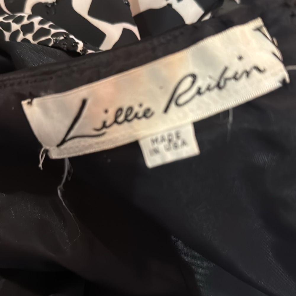 Vintage Lillie Rubin 1970s Black Opera Satin Swing Coat Size Large - Picture 13 of 13